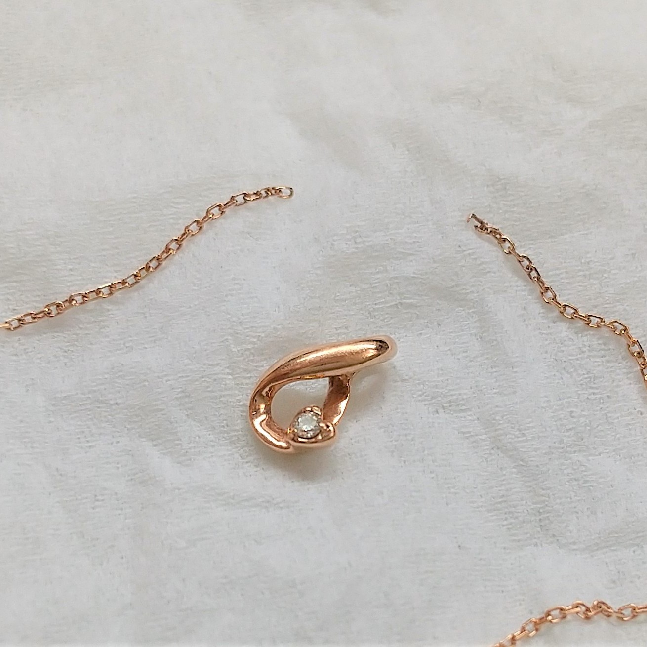 ピンクゴールドチェーンの修理(2021年2月2日投稿アーカイブ旧ブログより）