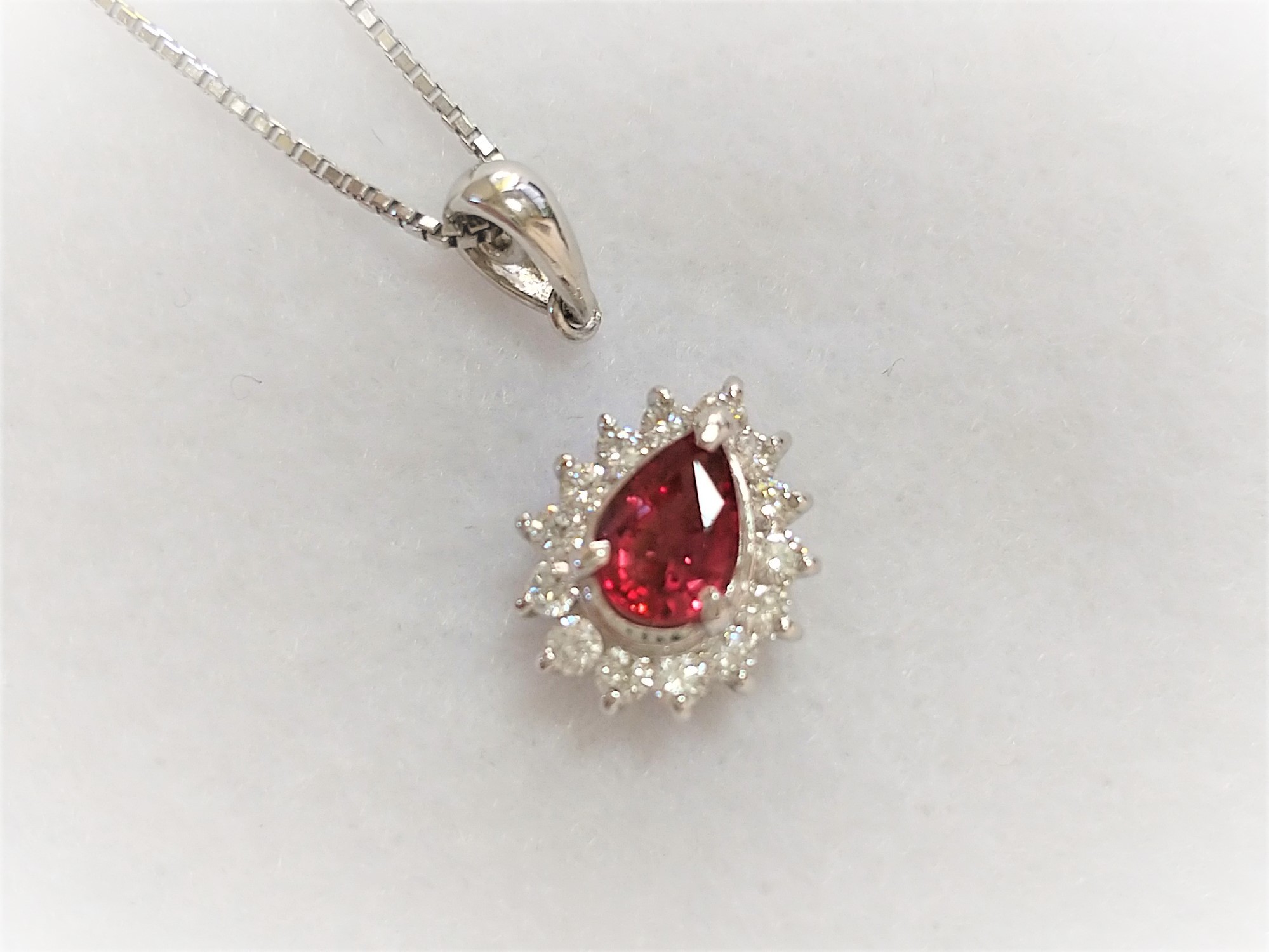 プラチナ製ルビーペンダントの修理 　2020年11月9日投稿アーカイブ（旧ブログより）