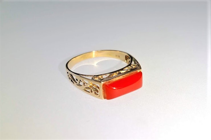 サンゴの指輪 ツヤ出しクリーニング(旧ブログより)