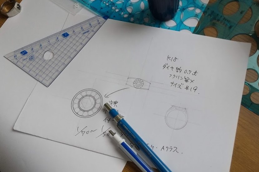 メンズリングオーダーデザイン（旧ブログより）